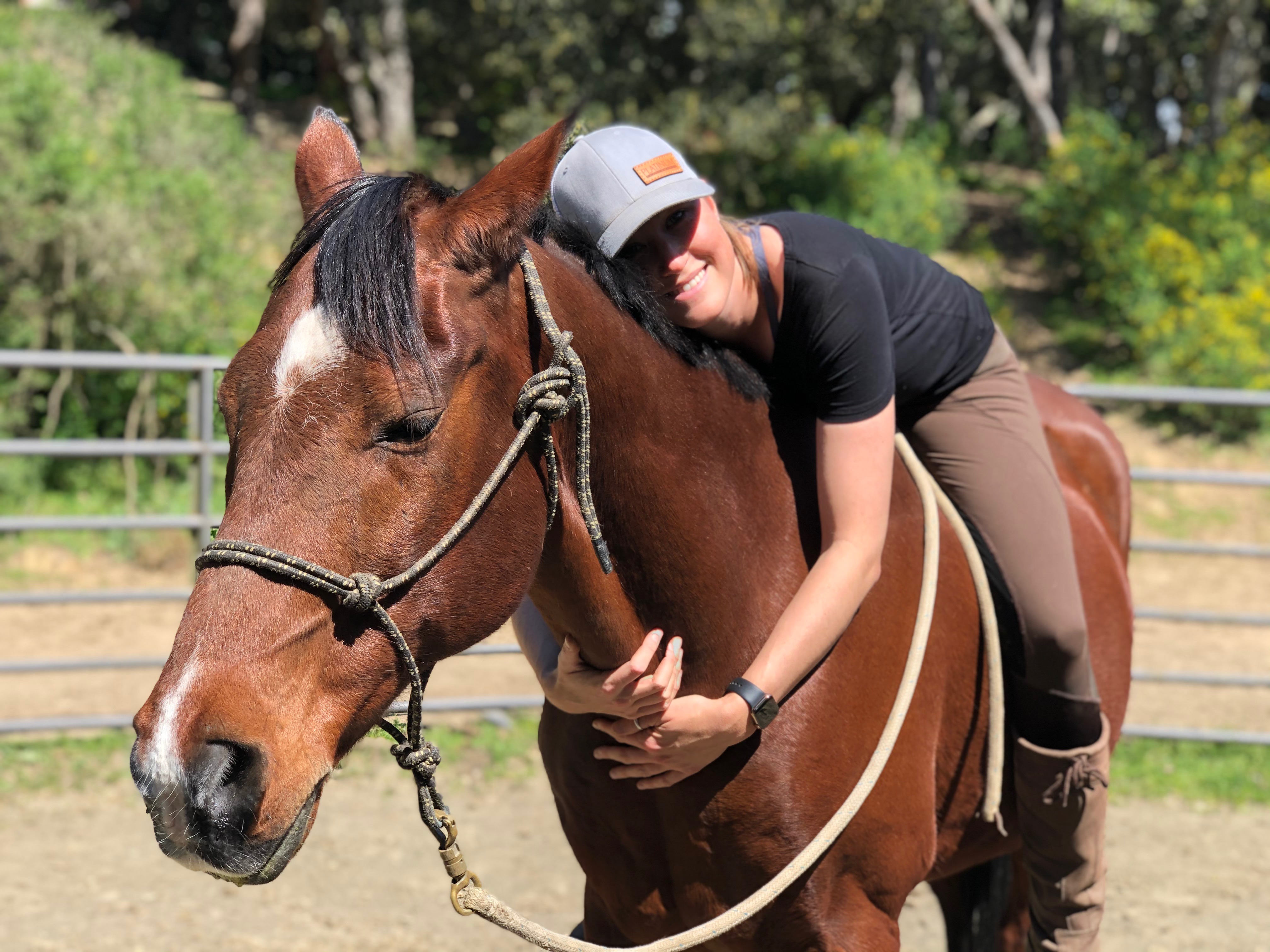 Comet, Christina's 32 year old heart horse